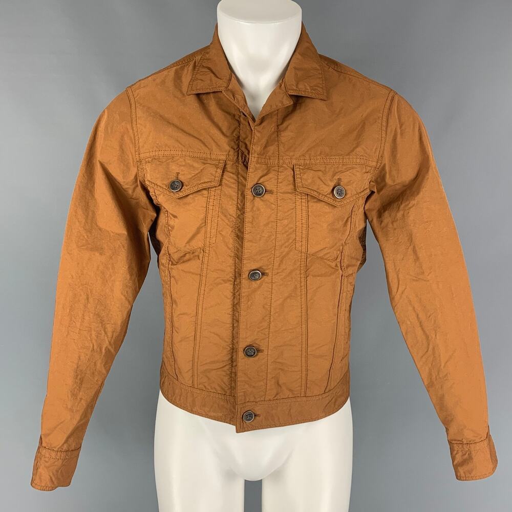 TOMORROWLAND Tinted Size XS Tan Polyester Nylon Trucker Jacket